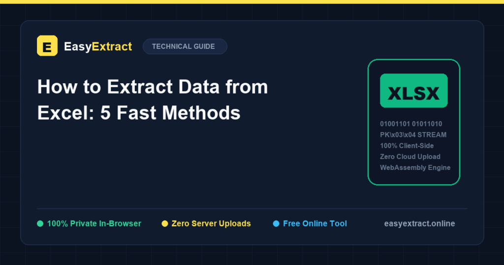 How to Extract Data from Excel: 5 Fast Methods (2026 Guide)