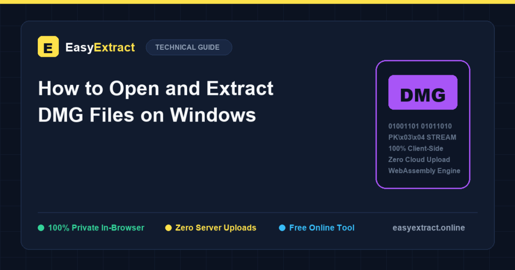 How to Open and Extract DMG Files on Windows