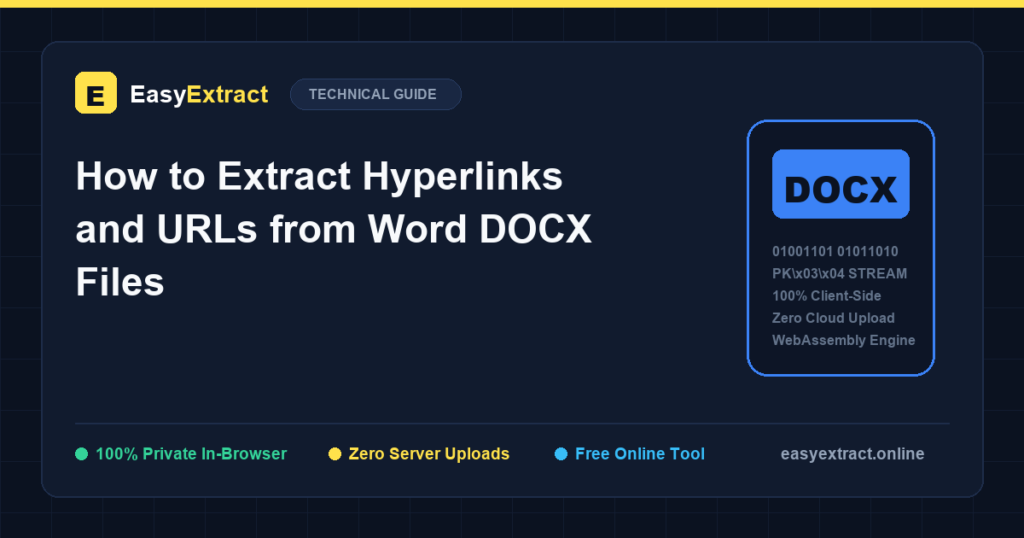 How to Extract Hyperlinks and URLs from Word DOCX Files