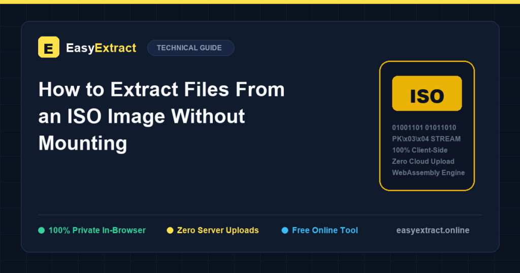 How to Extract ISO Files Without Mounting