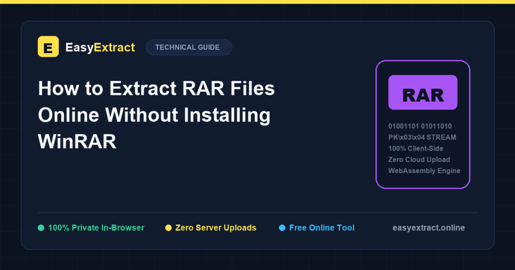 How to Extract RAR Files Online Without WinRAR