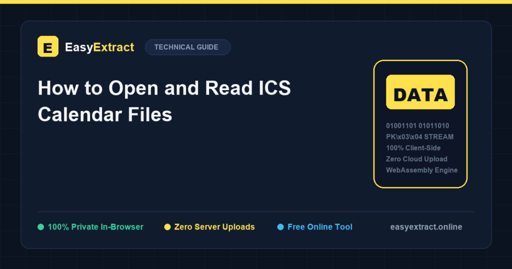 How to Open and Read ICS Calendar Files